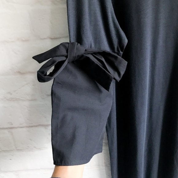 ✨$10✨ Topshop Tie Trumpet Sleeve Tunic - Picture 3 of 7